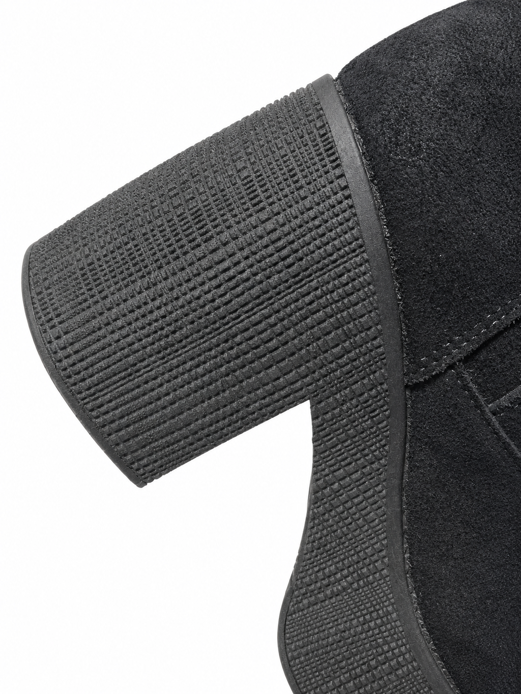 Botas Caña Alta Plataforma Negra