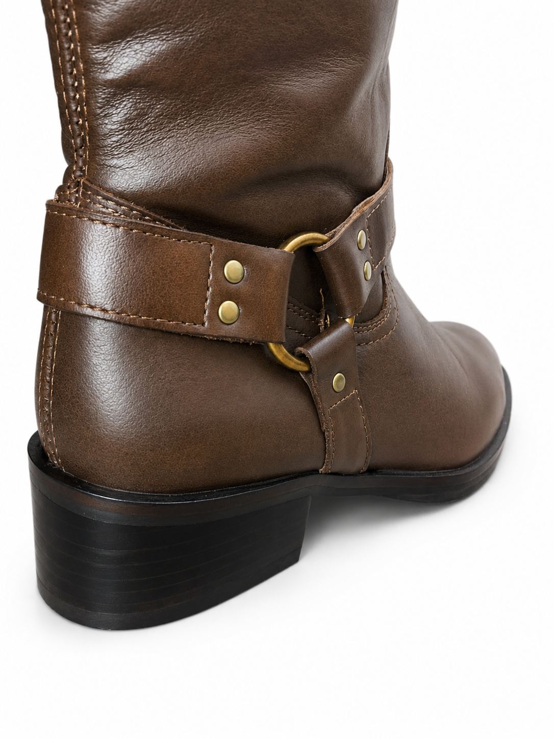 Botas Riding Bicolor Café Charol