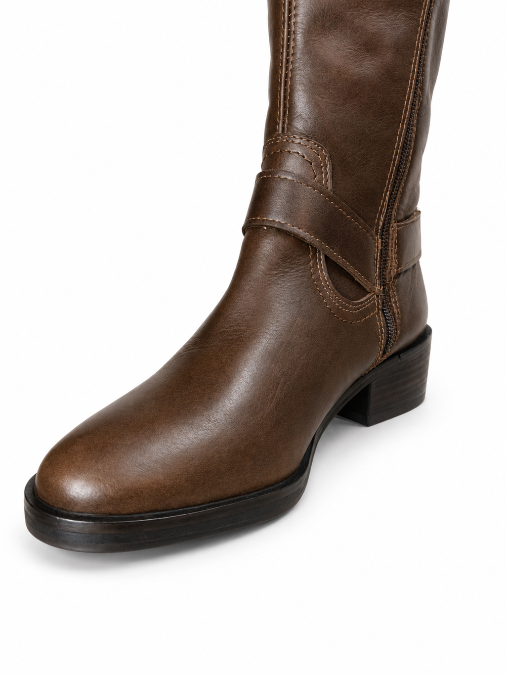 Botas Riding Bicolor Café Charol
