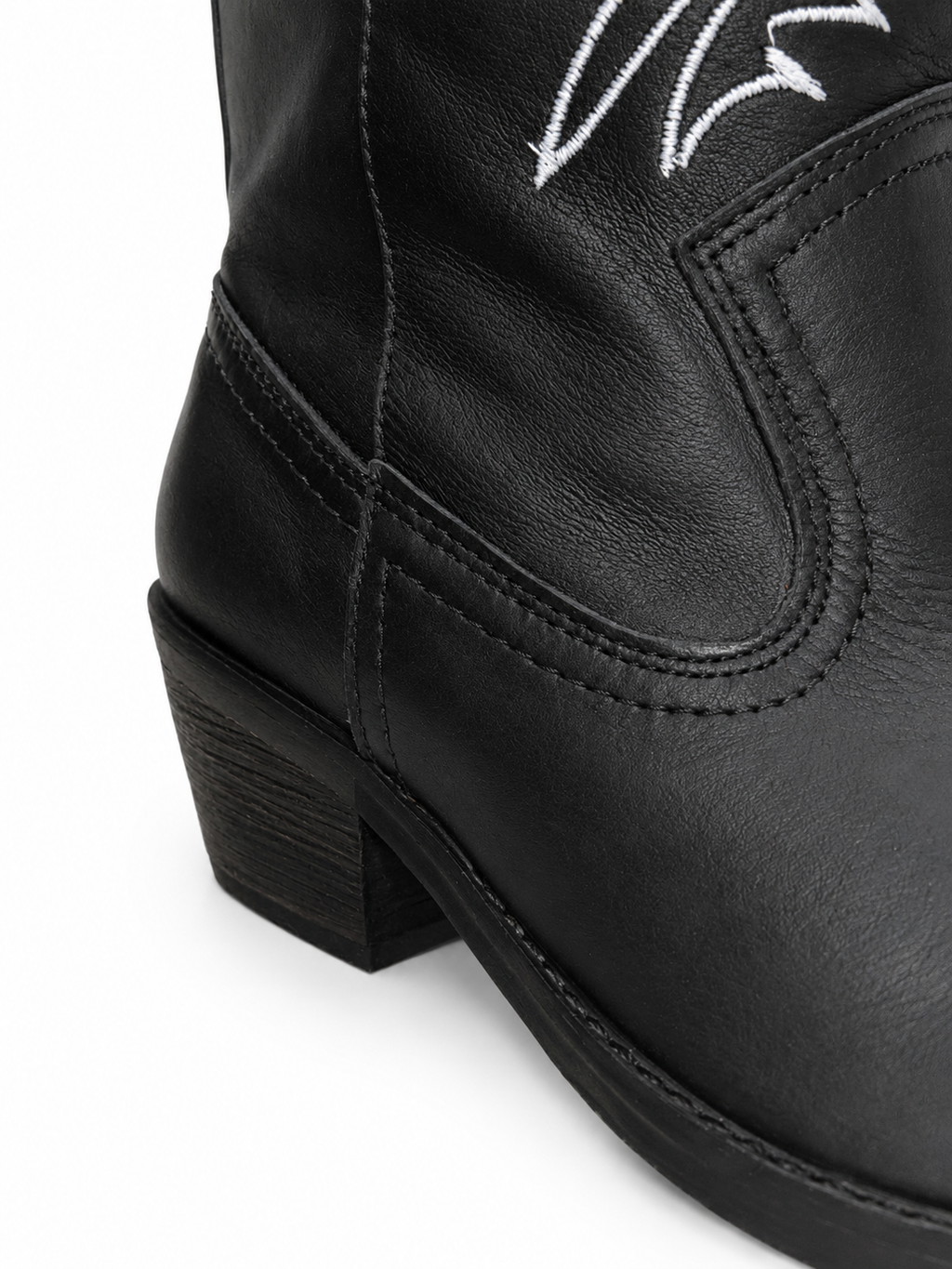 Botas Cowboy Bordado Western Negro