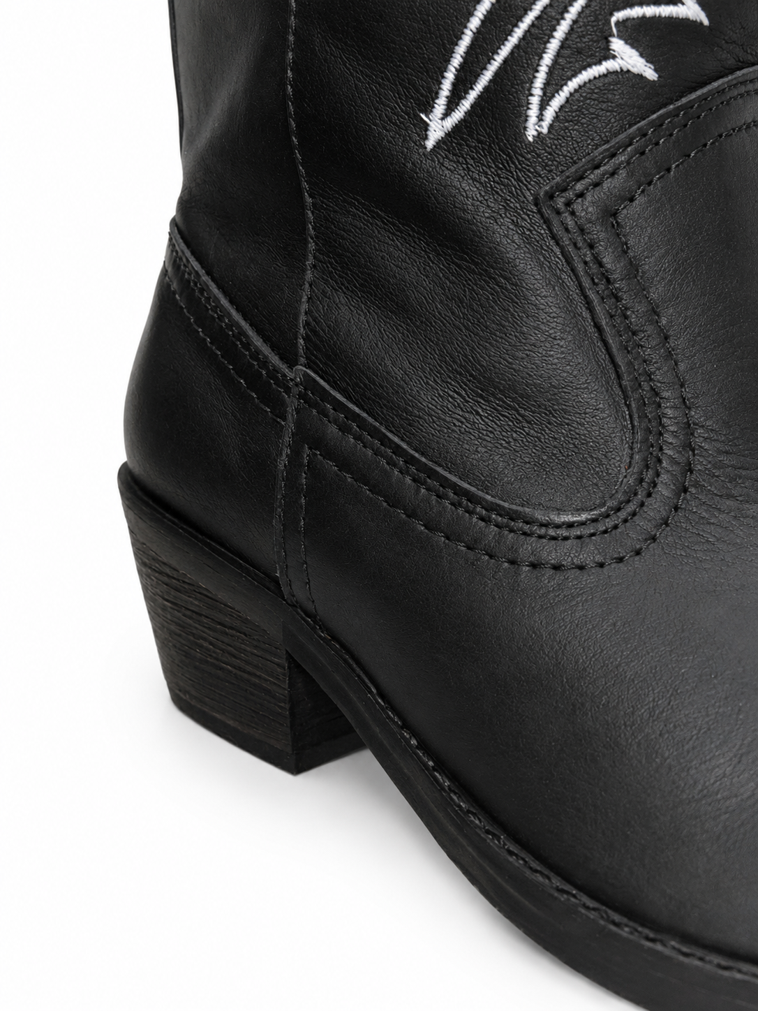 Botas Cowboy Bordado Western Negro