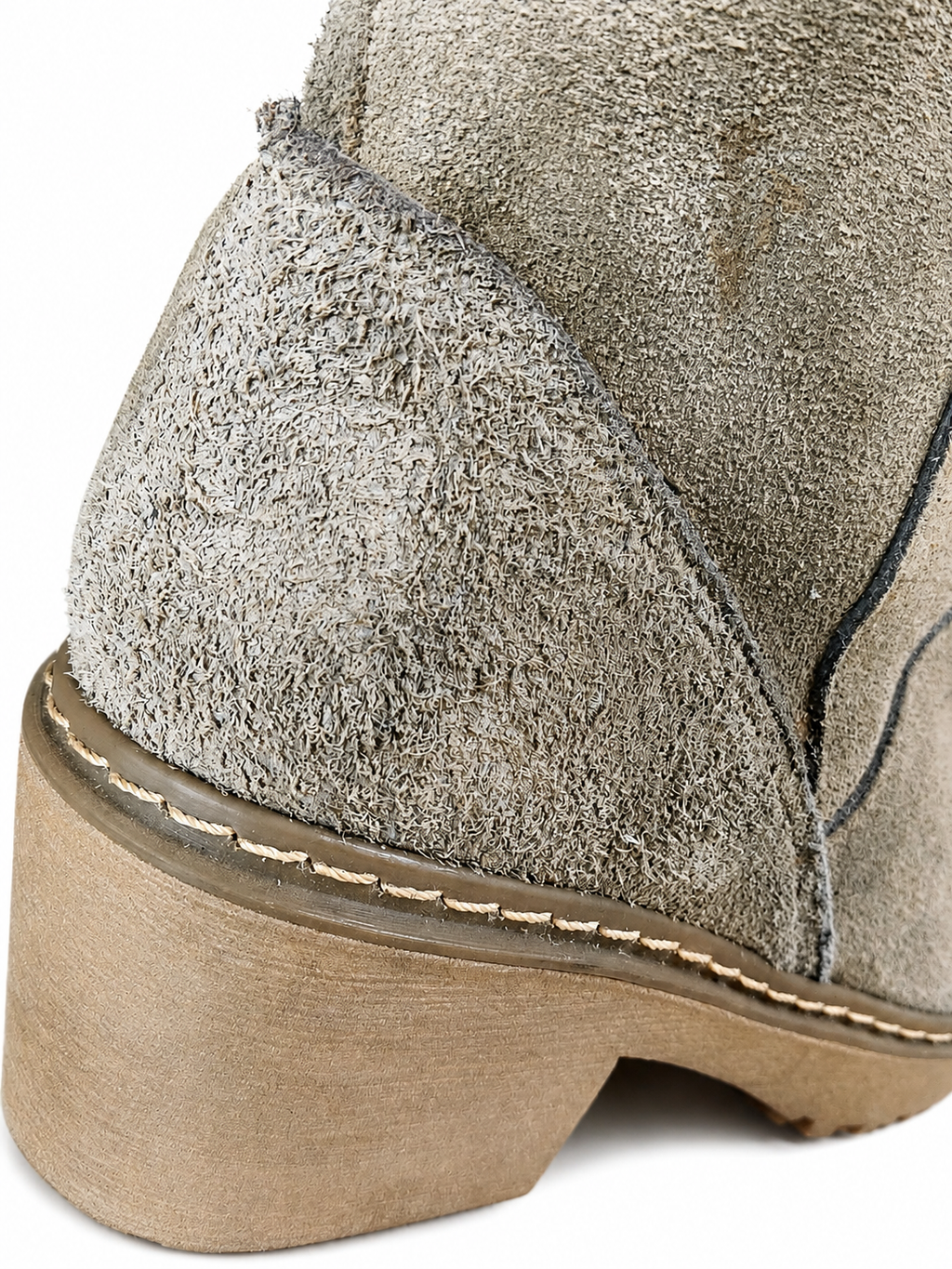 Botas Over-The-Knee Gamuza Verde Tierra