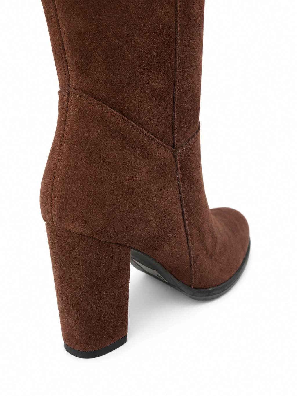 Botas Caña Alta Cuero Terracota Bordado Floral